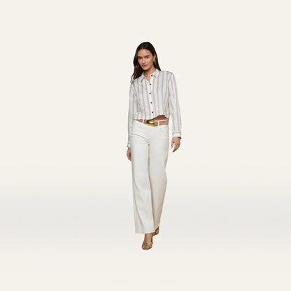 Ivory/Khaki/Black Stripe