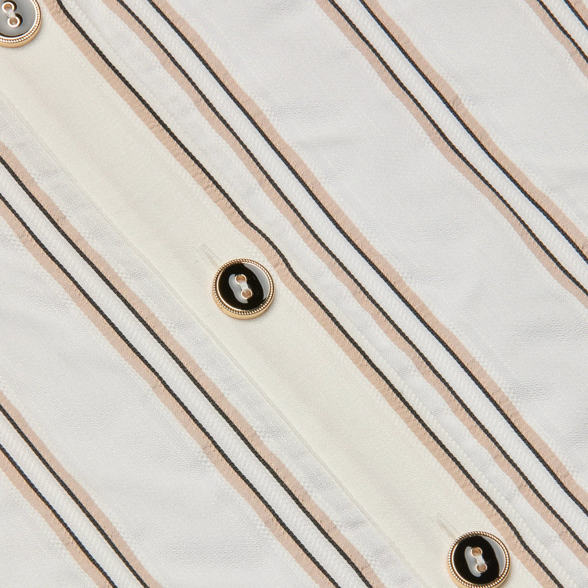 Ivory/Khaki/Black Stripe