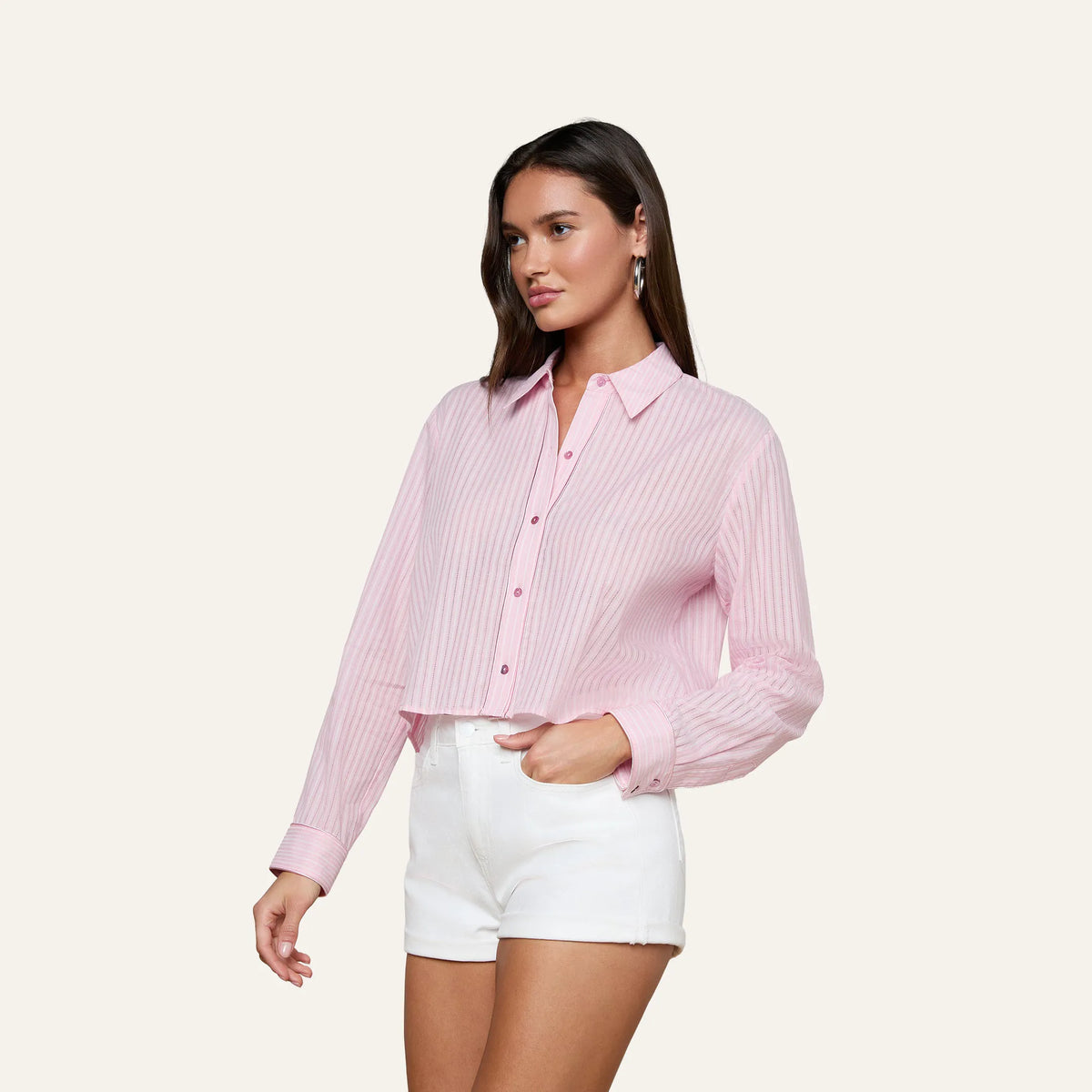 Cameo Pink/Ivory Stripe