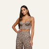 Cardamom/Ecru Polka Dot