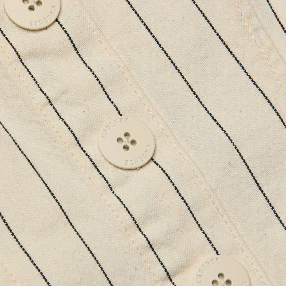 Ecru/Navy Stripe