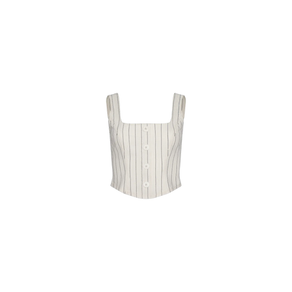 Ecru/Navy Stripe