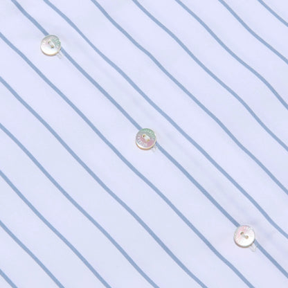 White/Thin Blue Mist Stripe