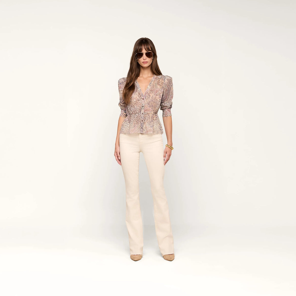 Tan/Mauve Valencia Leopard