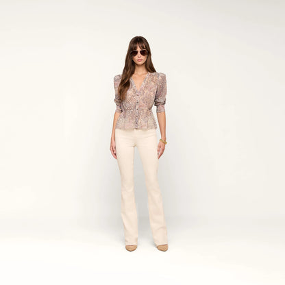 Tan/Mauve Valencia Leopard