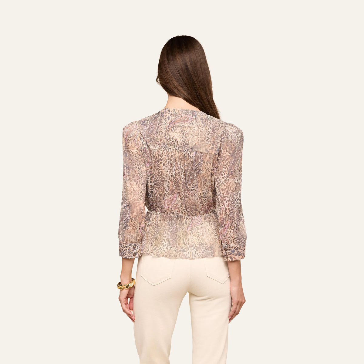 Tan/Mauve Valencia Leopard