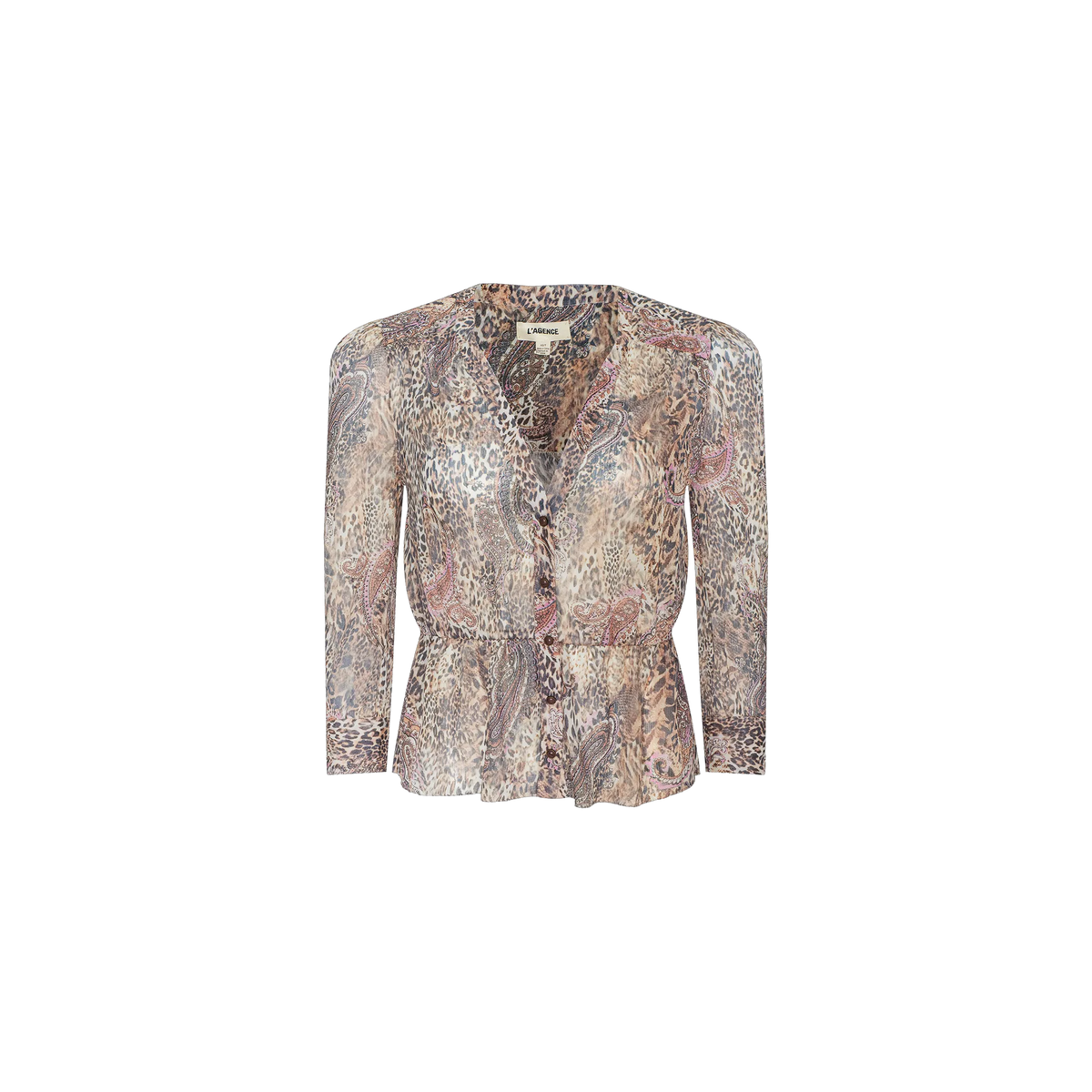 Tan/Mauve Valencia Leopard