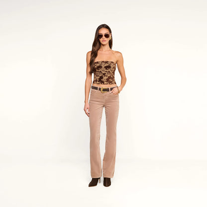 Brown Floral Tapestry