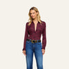 Black/Merlot Red Figaro Chain Print