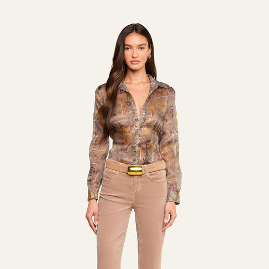 Brown Multi Houndstooth Key