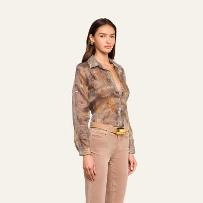 Brown Multi Houndstooth Key
