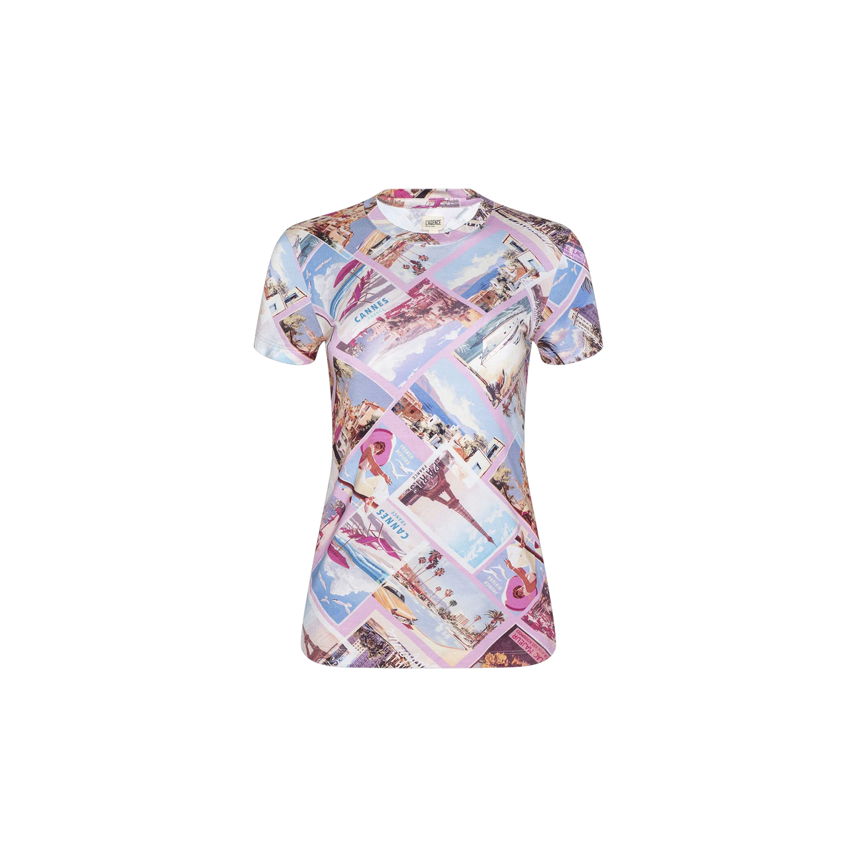 Light Pink Multi Postcard Print
