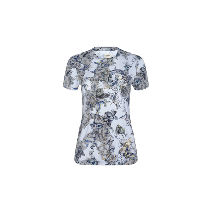 Grey Multi Watercolor Butterfly