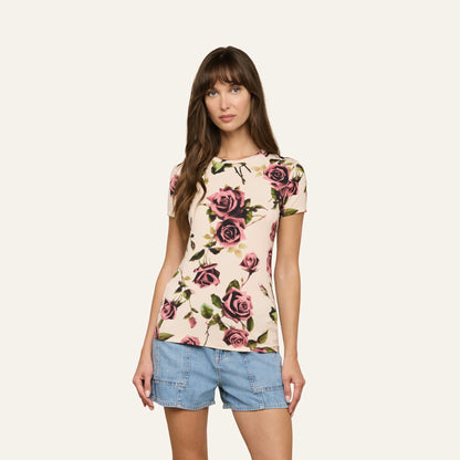 Ecru/Mauve Romantic Rose