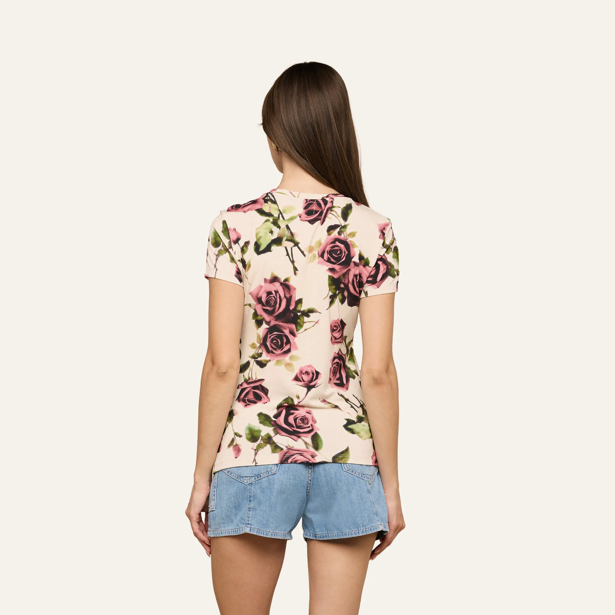 Ecru/Mauve Romantic Rose