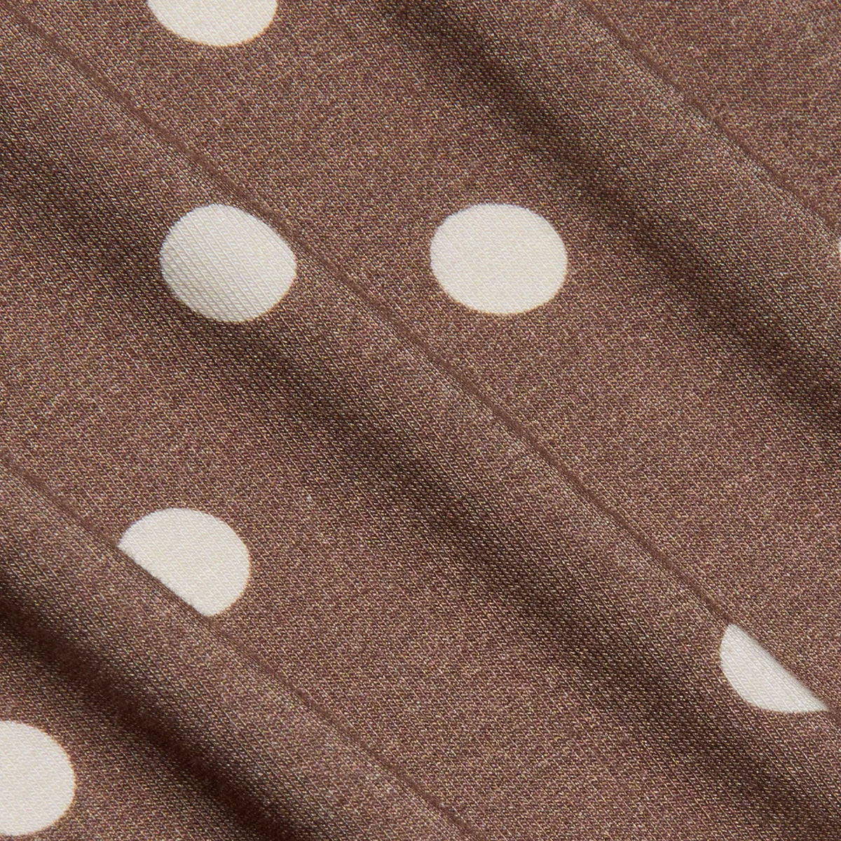 Cardamom/Ecru Polka Dot