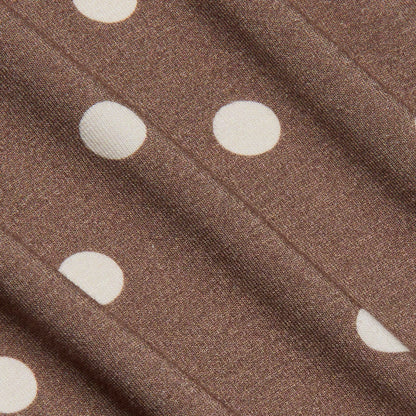Cardamom/Ecru Polka Dot