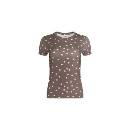 Cardamom/Ecru Polka Dot