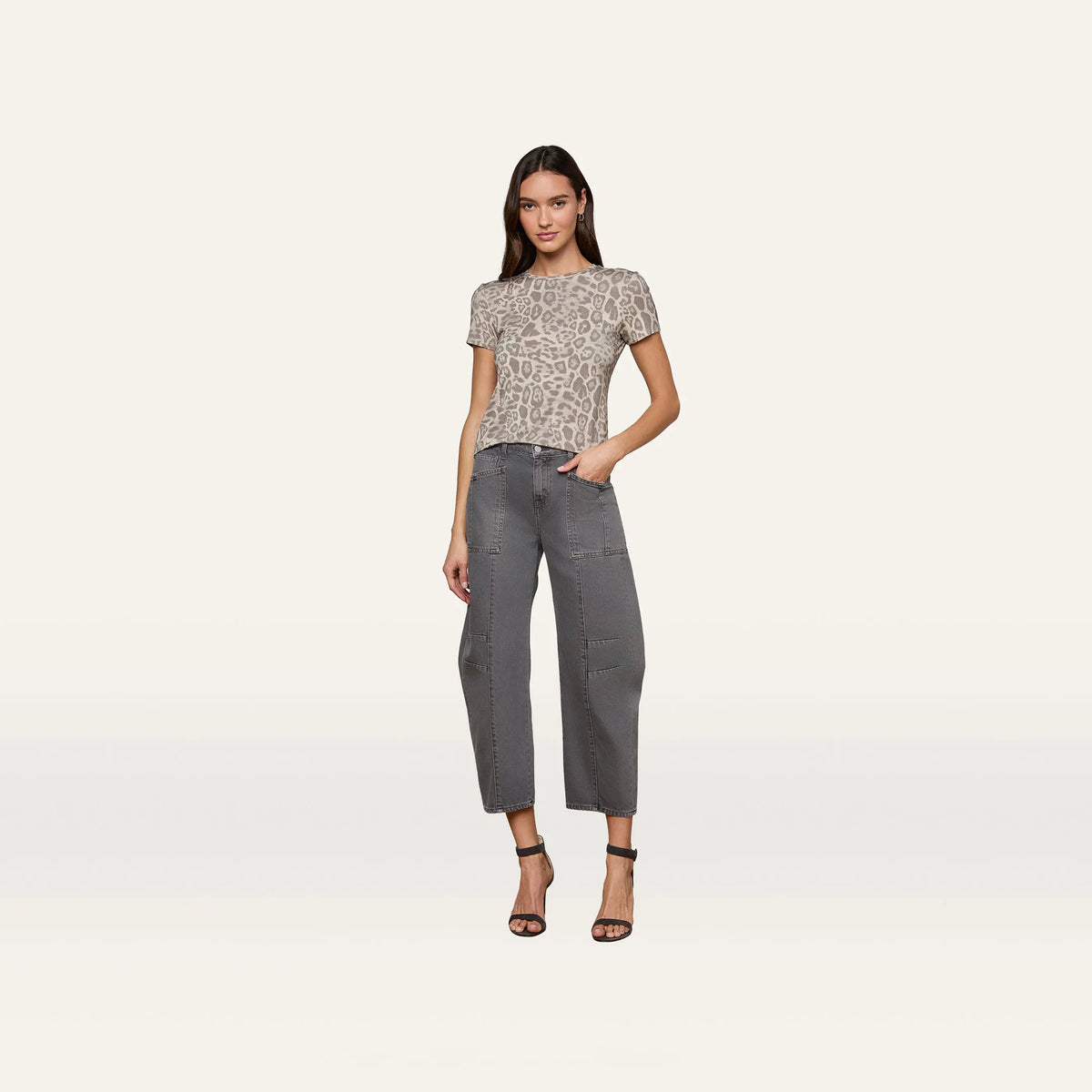 Grey Multi Patch Leopard