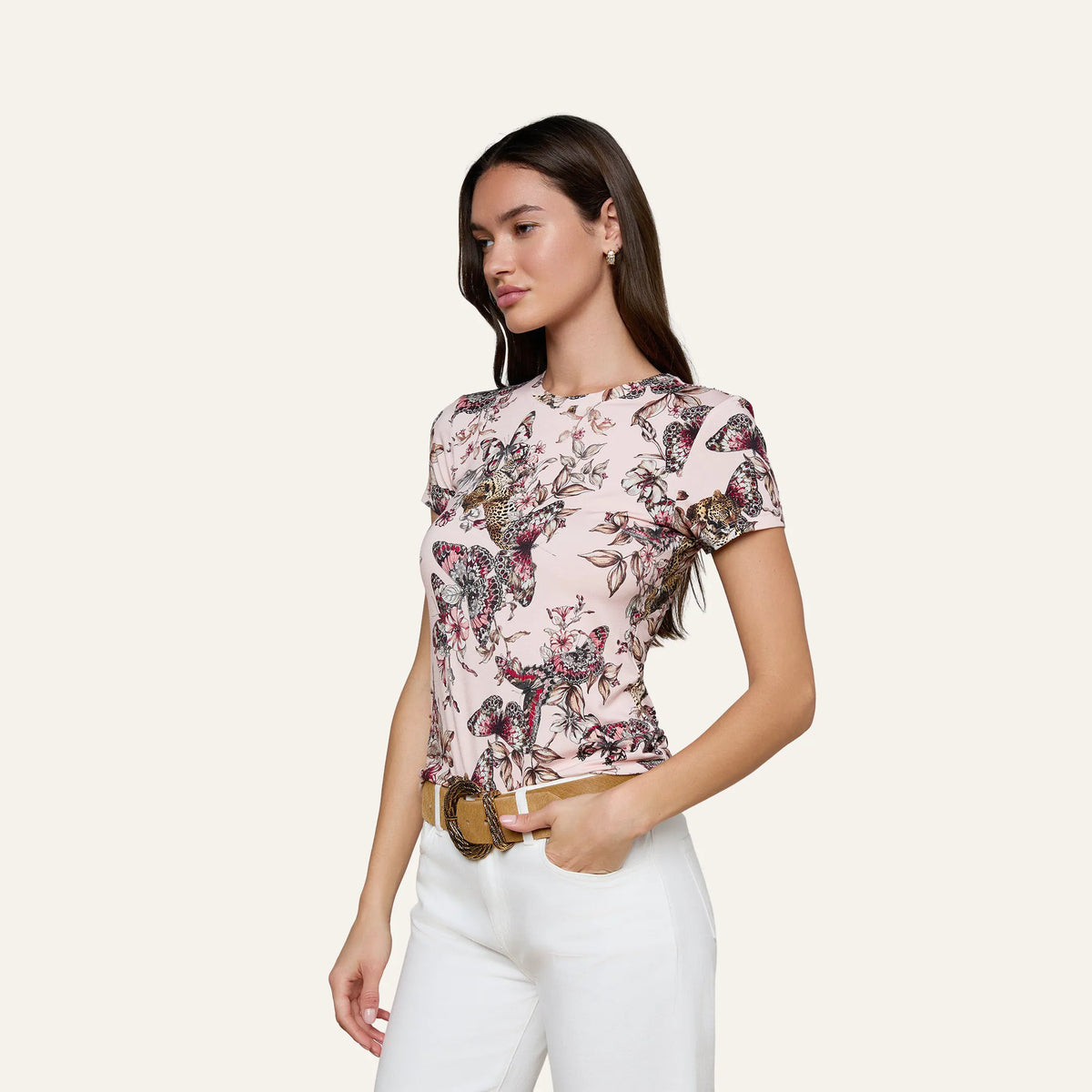 Nectar Pink Multi Butterfly Jungle