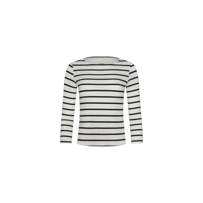 Ivory/Black Stripe
