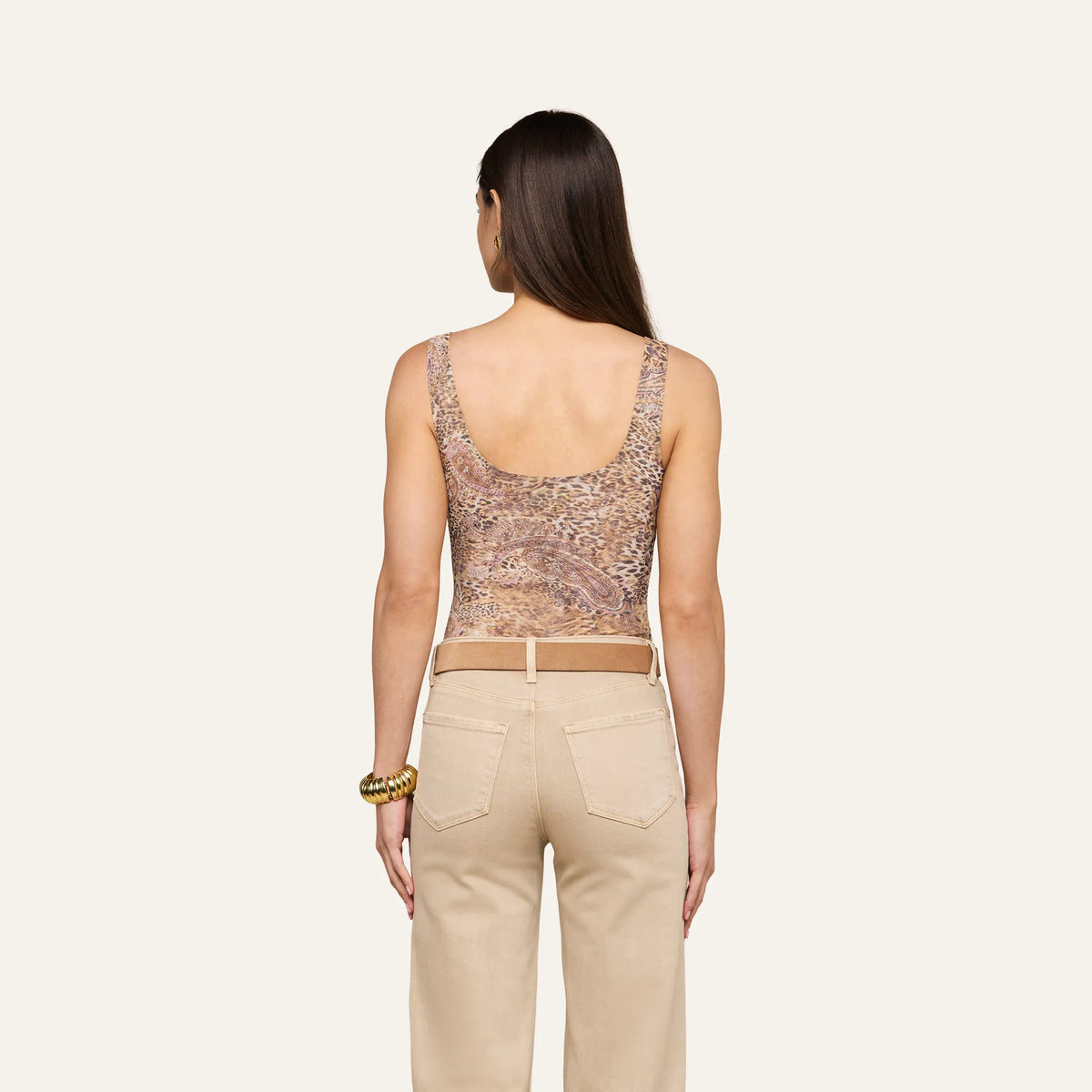 Tan/Mauve Valencia Leopard