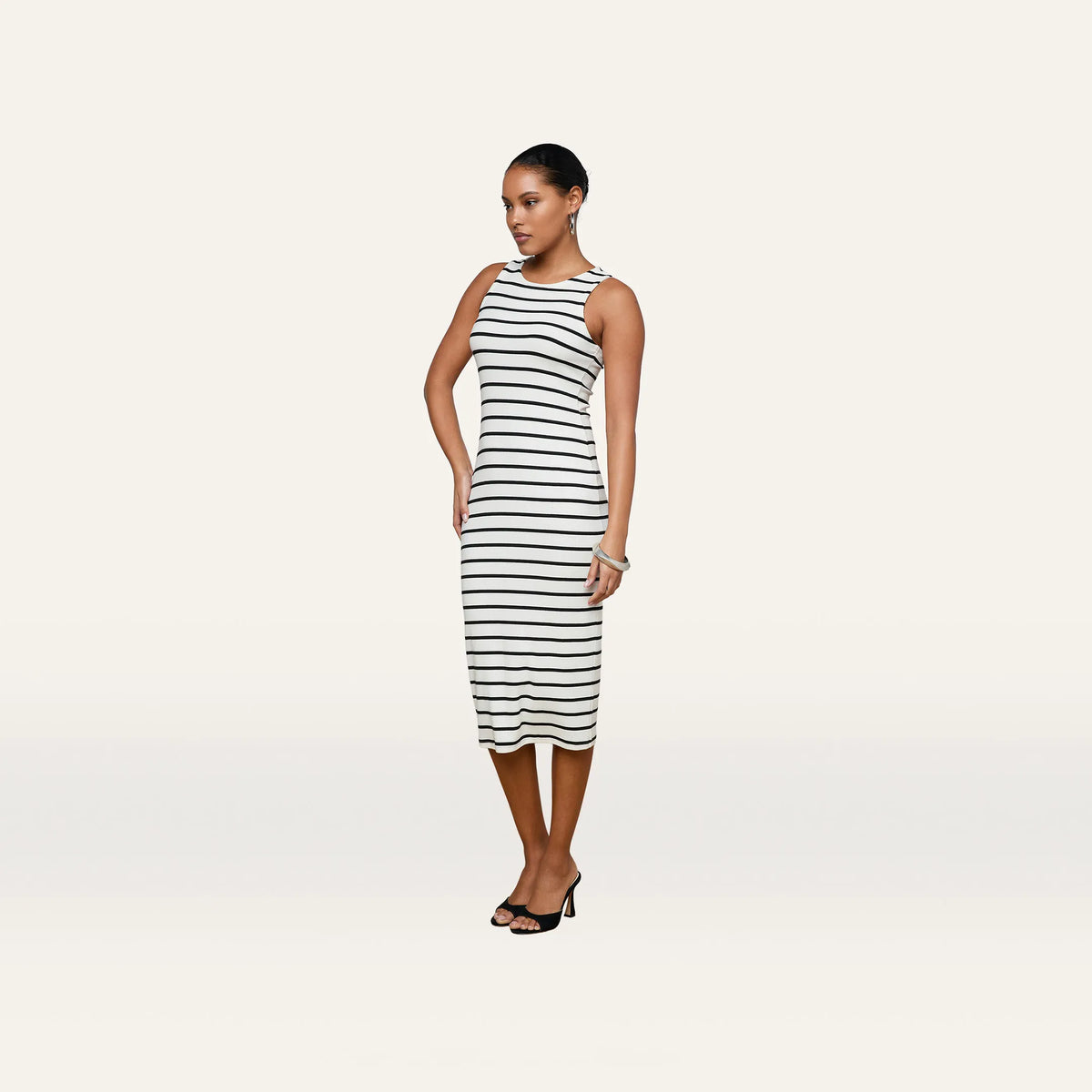 Ivory/Black Stripe