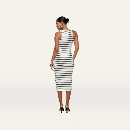 Ivory/Black Stripe