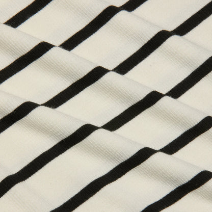 Ivory/Black Stripe