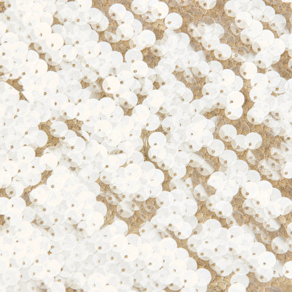 Clear/Beige Sequin Mesh