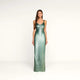 Matte Teal Sequins