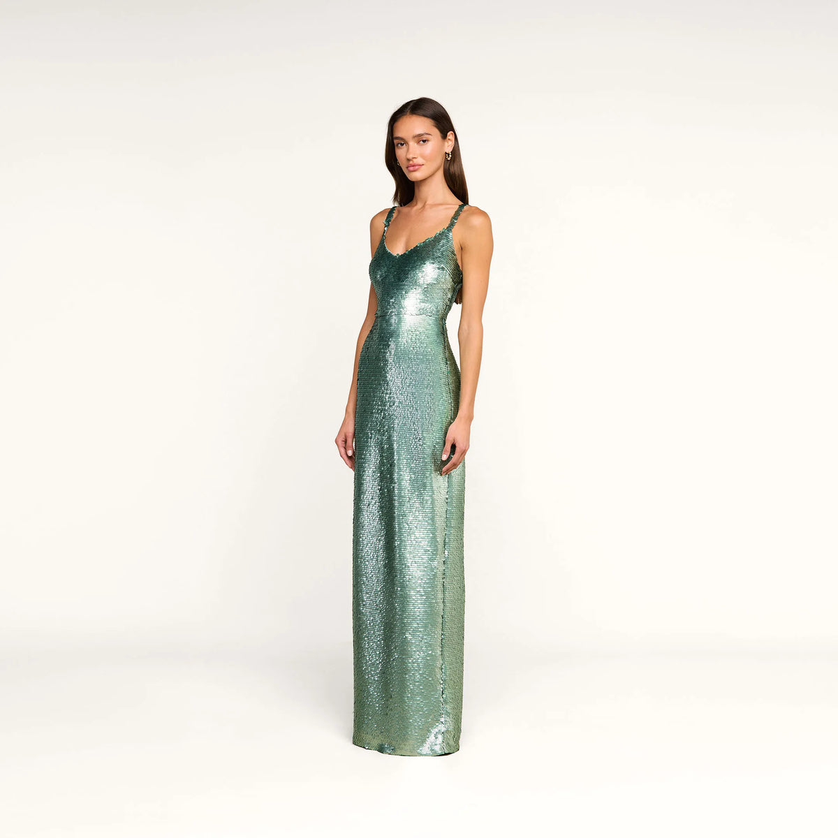 Matte Teal Sequins