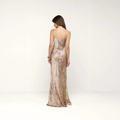 Tan/Mauve Valencia Leopard