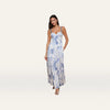 Ivory/Blue Watercolor Lace Paisley