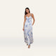 Ivory/Blue Watercolor Lace Paisley