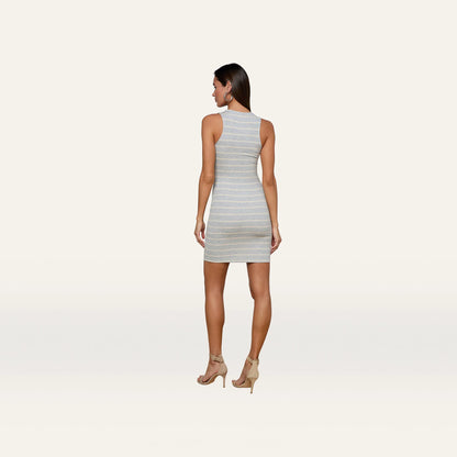 Heather Grey/Oat Stripe