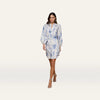 Ivory/Blue Watercolor Lace Paisley
