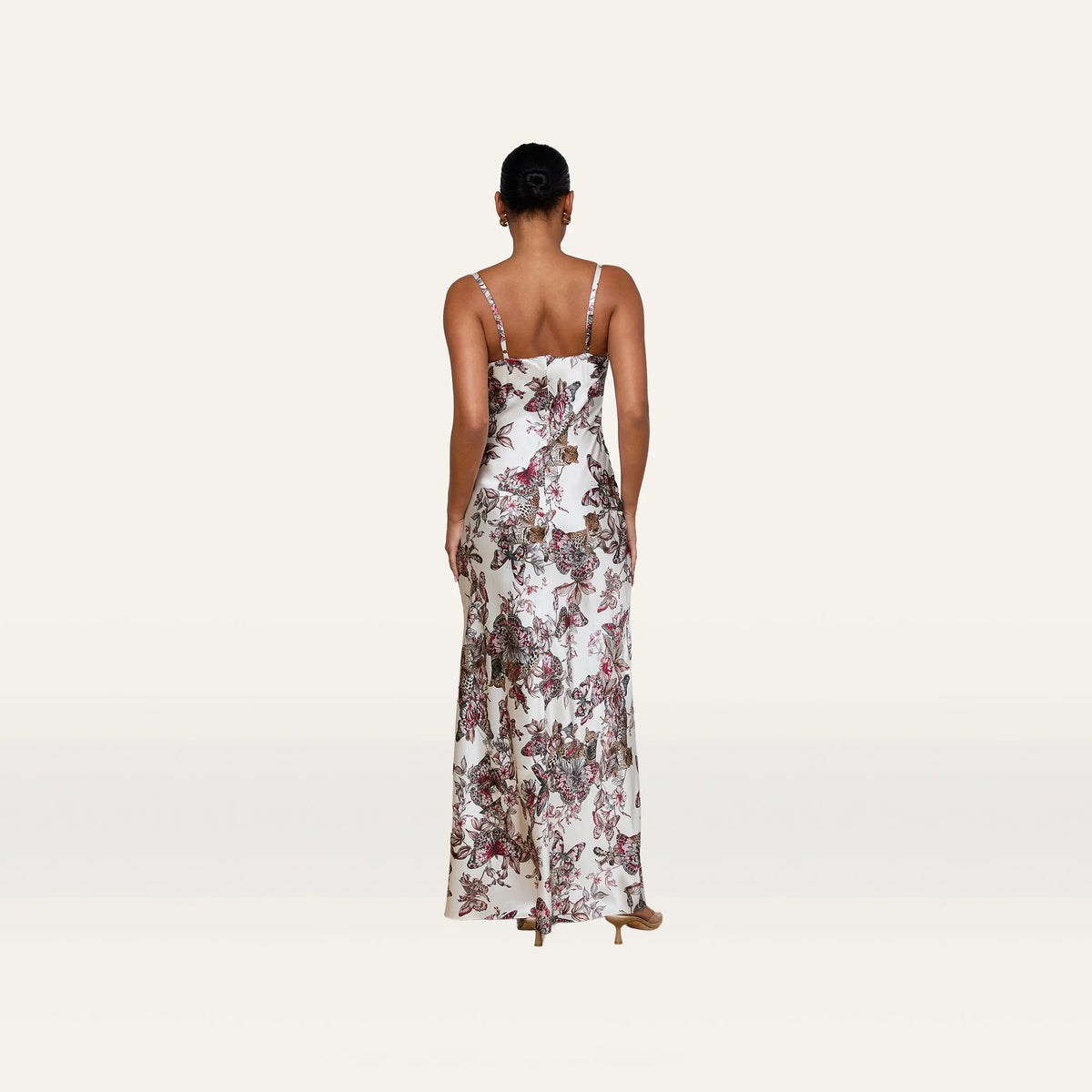 White Multi Large Butterfly Jungle