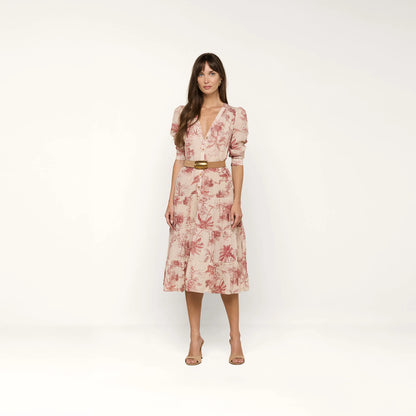 Tan Multi Textured Jungle Toile