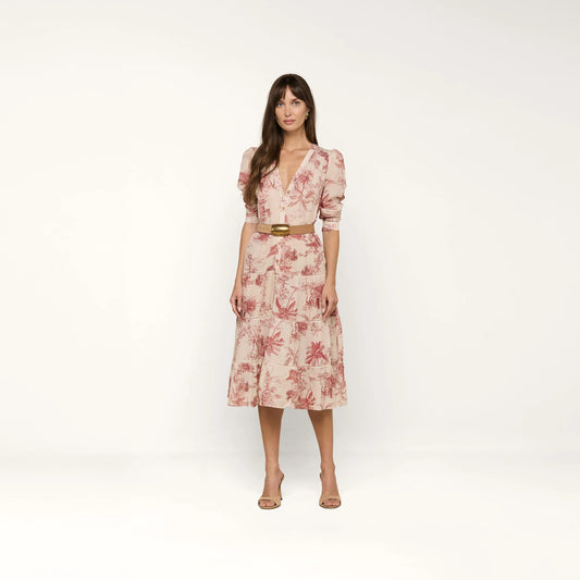 Tan Multi Textured Jungle Toile