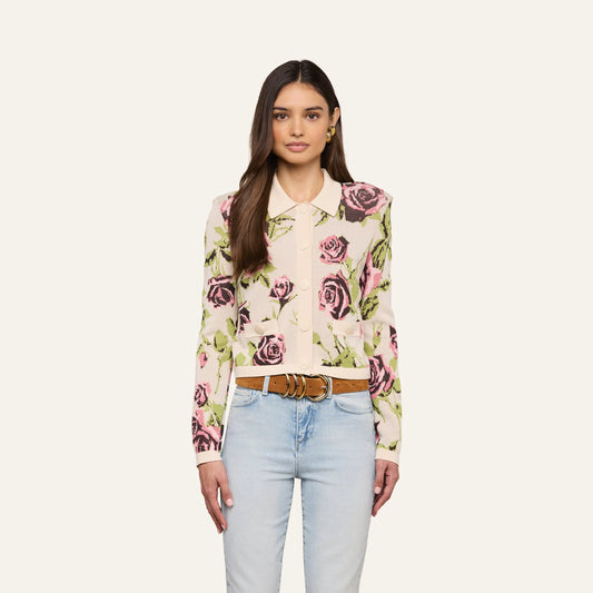 Ecru/Mauve Romantic Rose