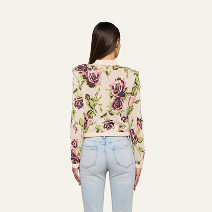 Ecru/Mauve Romantic Rose
