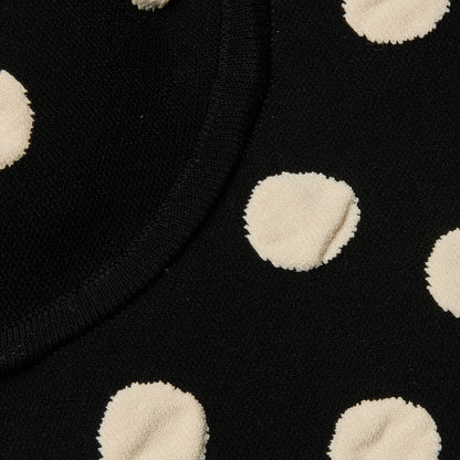 Black/Ecru Polka Dot