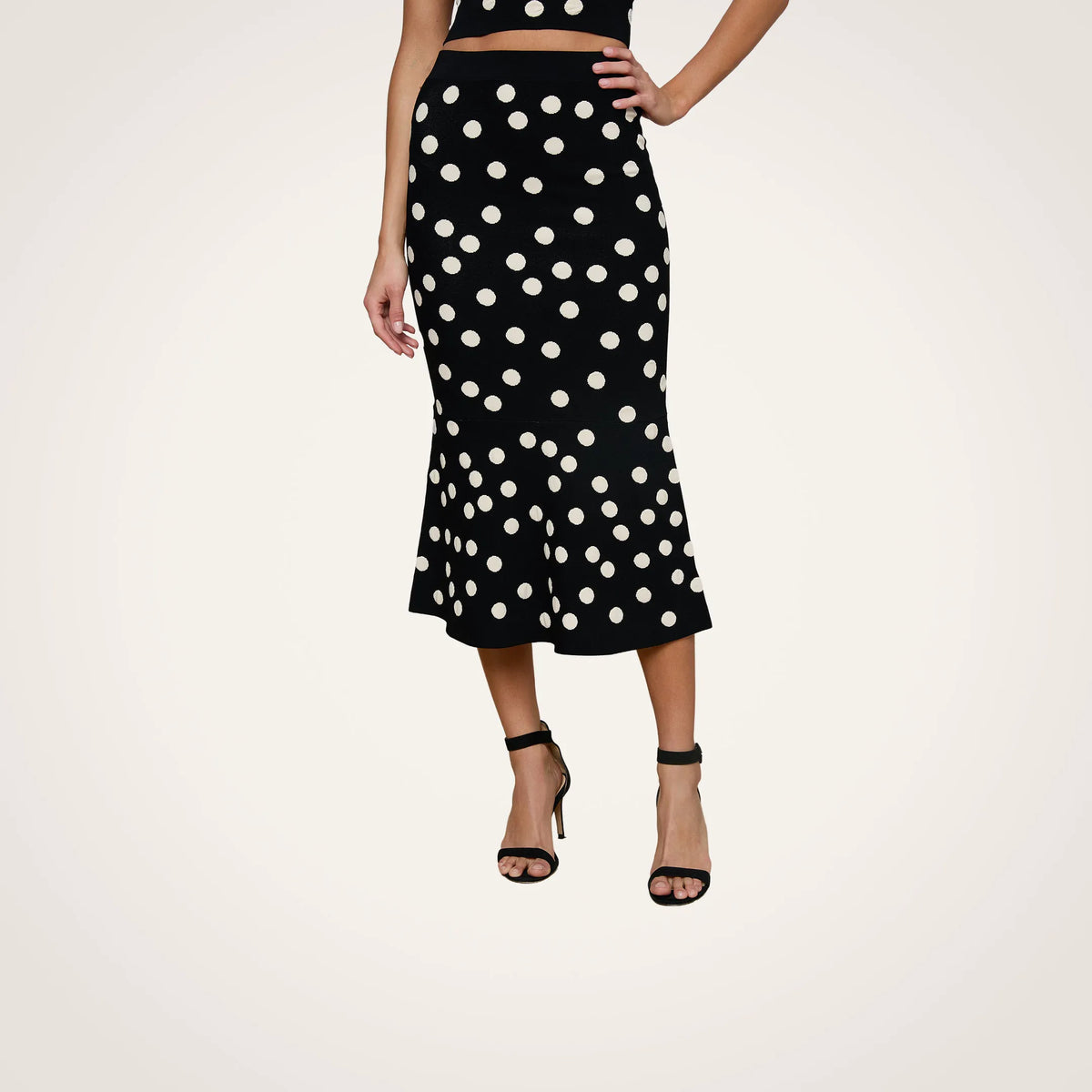 Black/Ecru Polka Dot