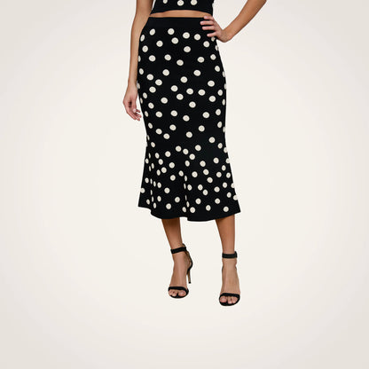 Black/Ecru Polka Dot