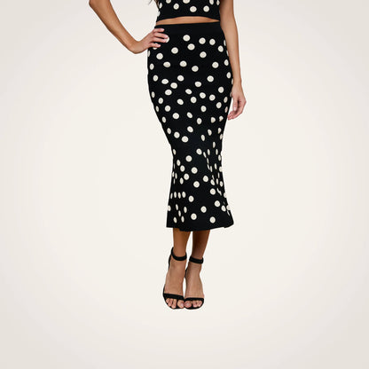 Black/Ecru Polka Dot