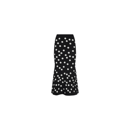 Black/Ecru Polka Dot