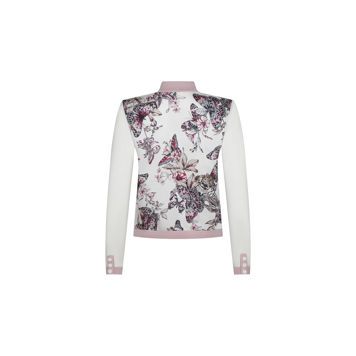 Ivory/Pink/Multi Butterfly Jungle