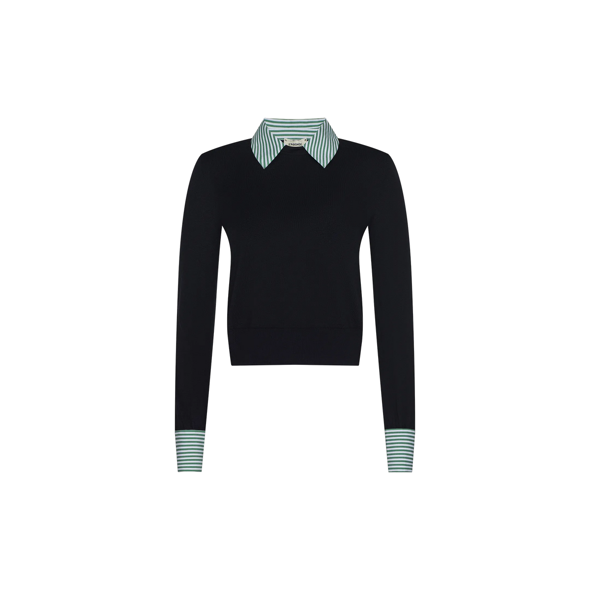 Dark Navy/Green White Stripe