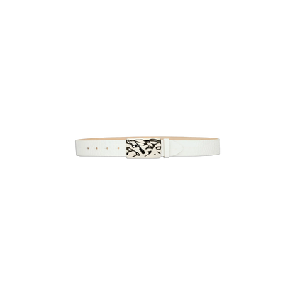White Croc Embossed